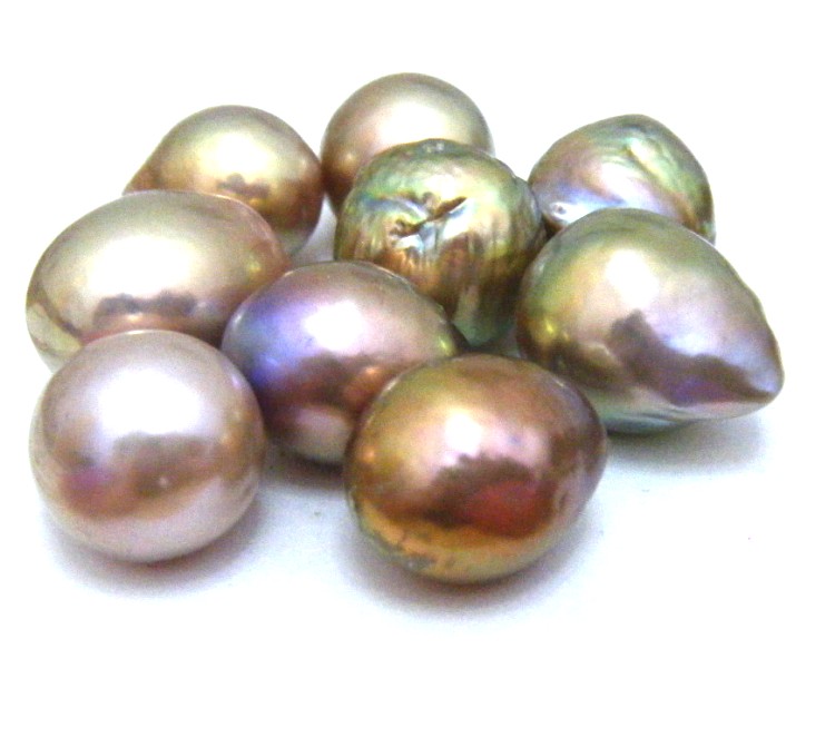 Intense Natural Colours Ripple Drop Pearls